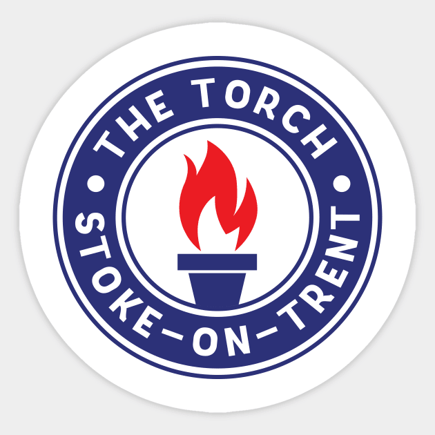 The Torch Stoke on Trent Sticker by RussellTateDotCom